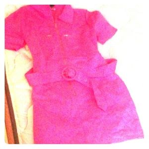 Fashion nova pink dress midi